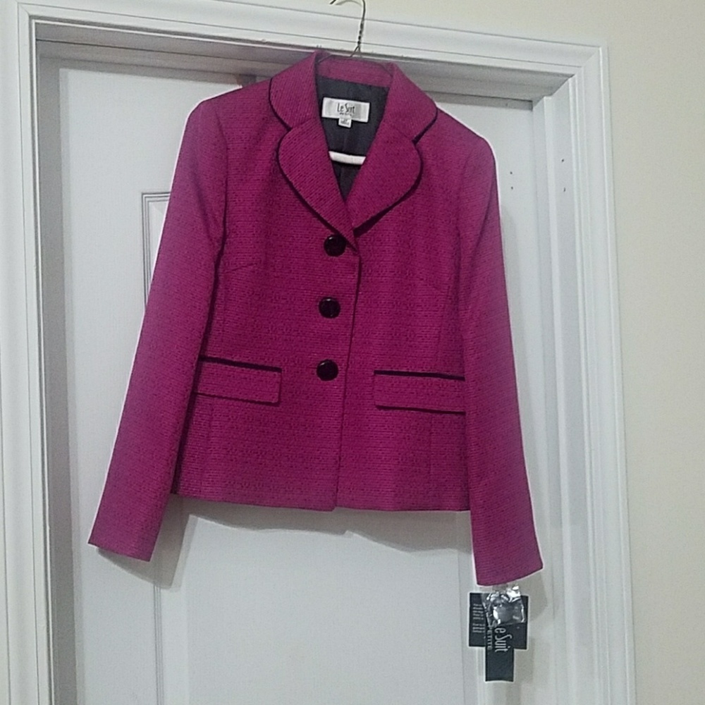 Plum & black jacket